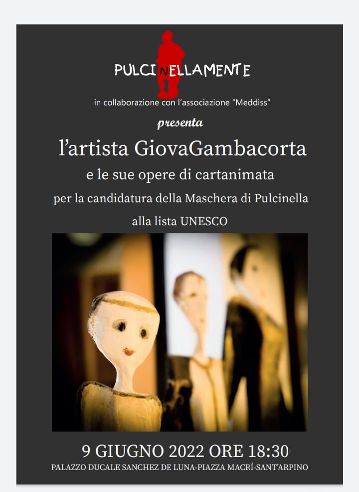 PulciNellaMente in collaborazione con l’associazione Meddiss presenta l’artista Giova Gambacorta
