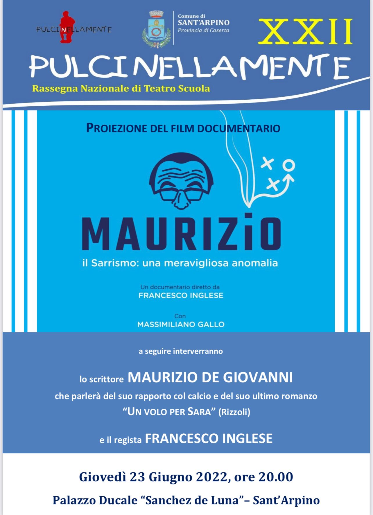 Proiezione del film documentario  “MAURIZIO – IL SARRISMO: UNA MERAVIGLIOSA ANOMALIA”